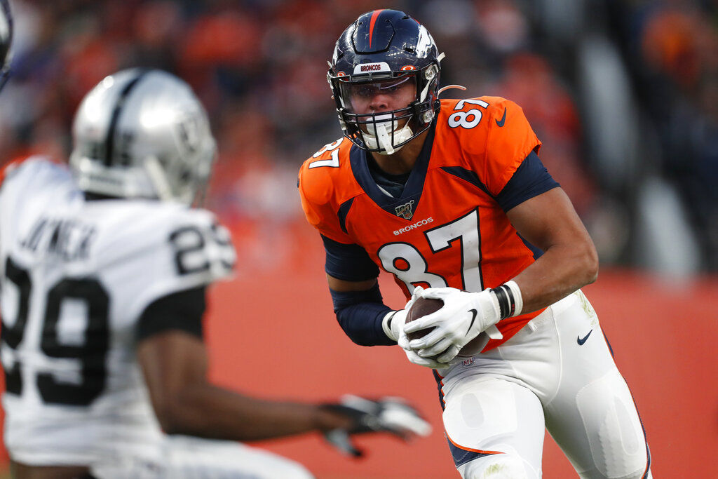 Broncos tight end Noah Fant